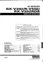 Yamaha RXV-392 - Service Manual 